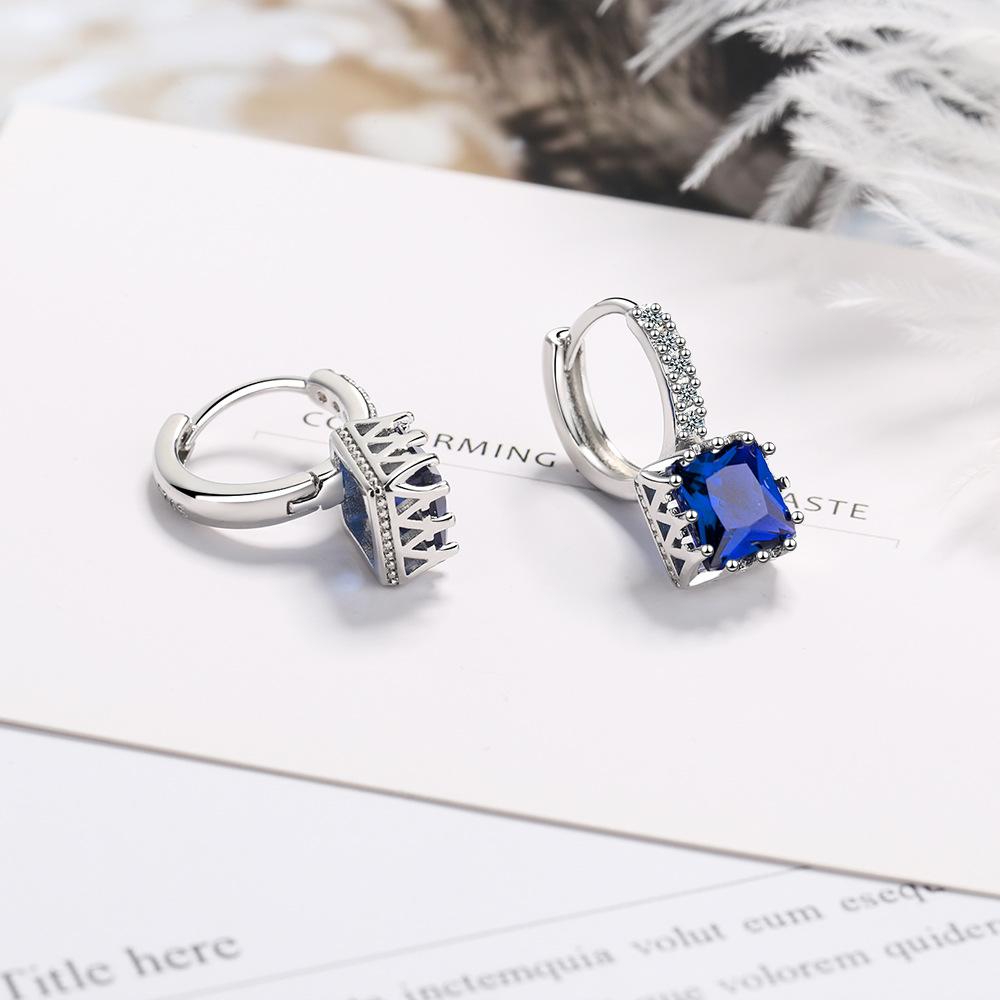 925 Sterling Silver Hot Heart AAA Zircon Stud Earrings For Women Exquisite Student Girlfriend Jewelry Accessories Wedding Party