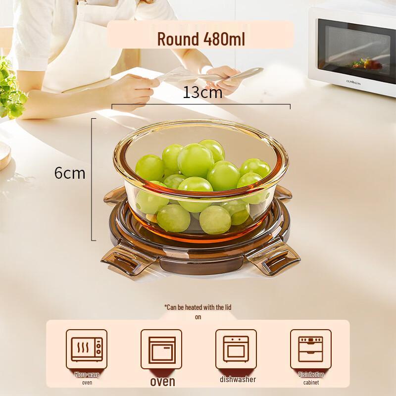 Hongzhu Glass Microwave-Safe Food Storage Container