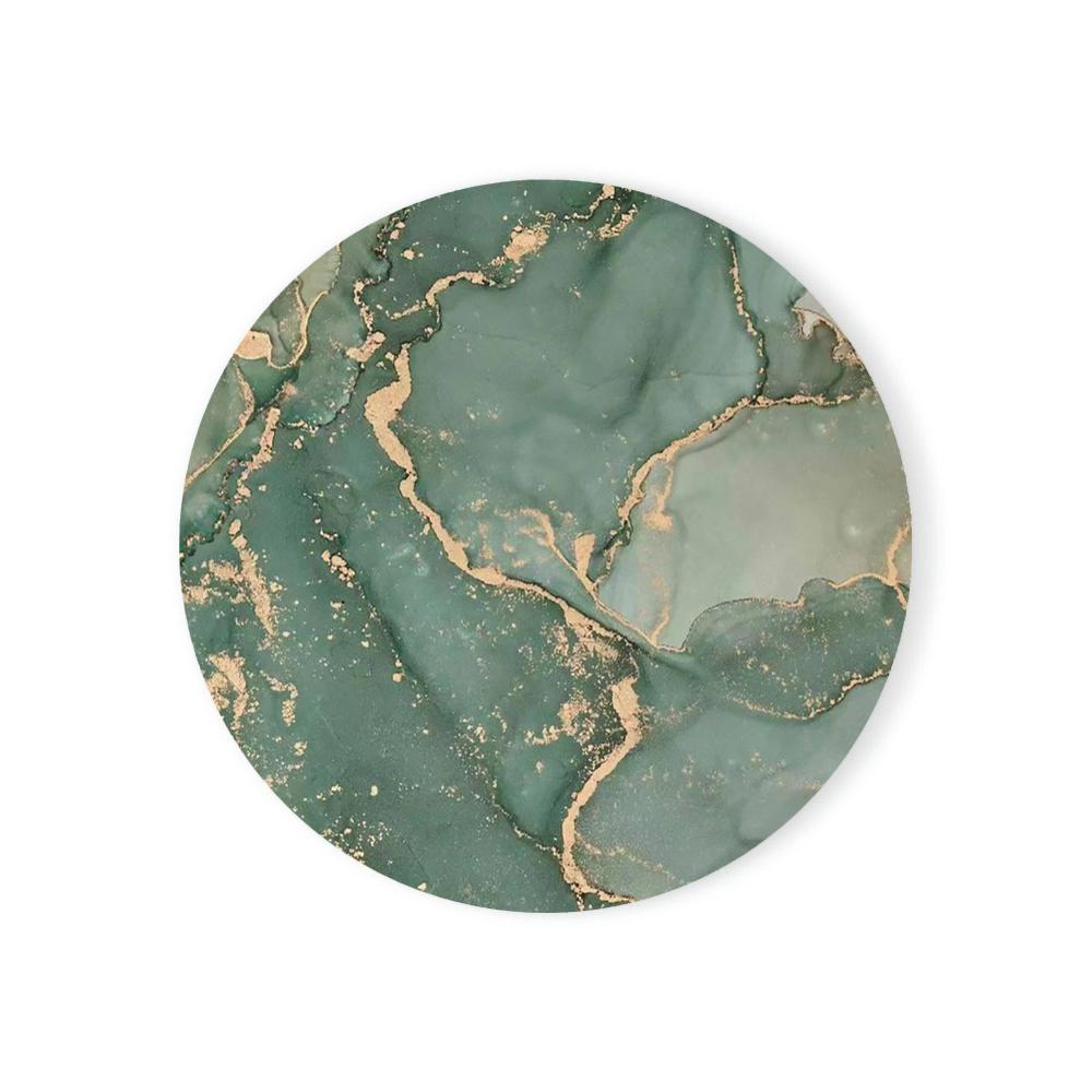 Sottobicchiere Rotondo Assorbente in Ceramica con Base in Sughero, Arte Astratto ad Acquerello, Sottobicchieri Marmo Decorazione per Tavolo, Regali per Inaugurazione Casa