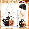 Wooden Halloween Pumpkin Hanging Sign Door Wall Decor Party Home Garden Decoration