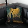 Oil Painting Statue Of The Statue Of Liberty Cushion Cover Pillow Case Anti-Dustmite Invisible Zipper Silky Plush Cushion