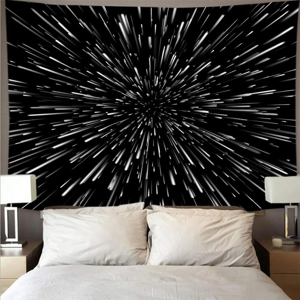 Космическая галактика Молния Узор Подвесной Ткань Спальня Гостиная Гобелен Домашнее — фото 5