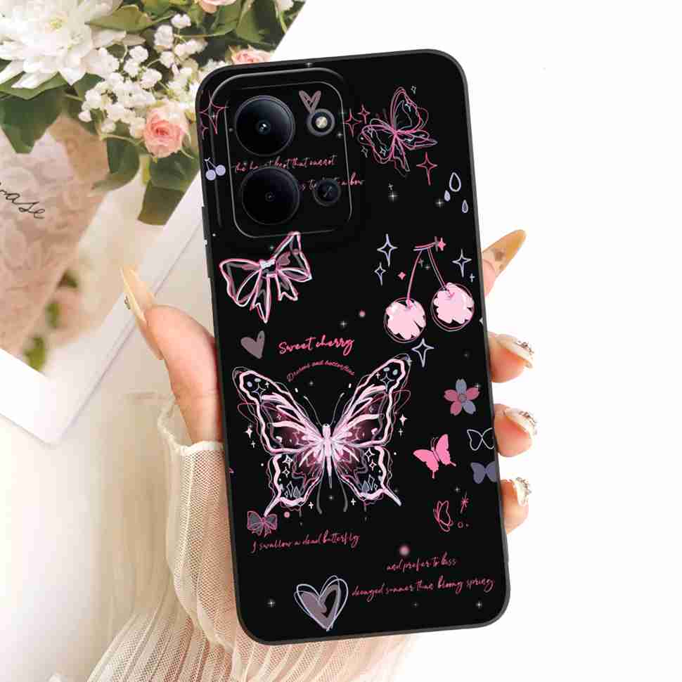 For Xiaomi Redmi 15C 4G Case Cute Couple Flower Cartoon Cover Phone Case For Xiaomi Redmi 15C Redmi15C 4G 5G Back Cover Capa