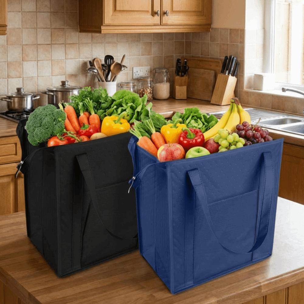 Reusable Insulated Grocery Bag Keep Cool/Warm Tin Foil Handbag Thermal Cooler Bag  Shopping