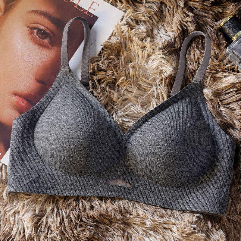 Women's Seamless Push-up Bra: Soft, Comfortable, Wire-free, Anti-sagging, Side Support, Thin Fit