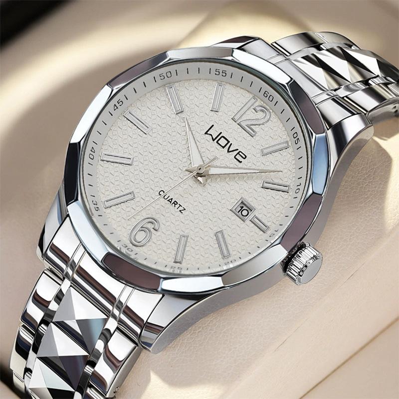Watch Couple, Luminous Fashion Digital Watch, Simple Gift Business Men'S Watch High Value Women'S Watch