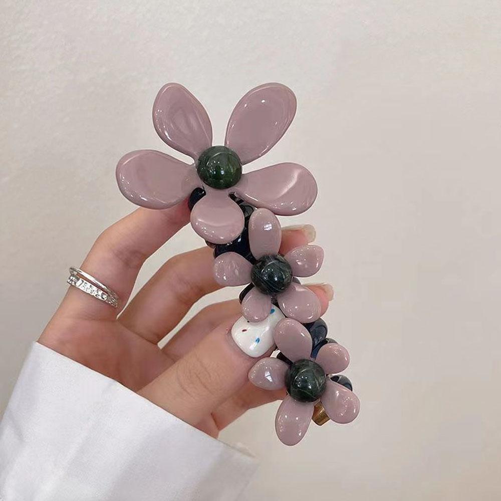 Pearl Flower Bubble Braid Phone Line Hairband Head Rope Female New High End Ins Straight Braid Artifact Hair Accessories New