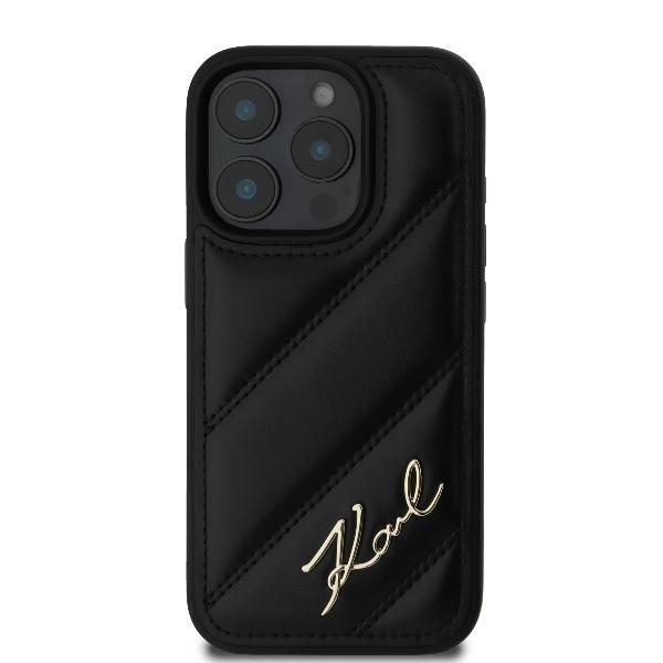 Karl Lagerfeld Klhcp16Xpqdsmgk Iphone16 Pro Max 6.9 Czarny/Black Hardcase Quilted Signature