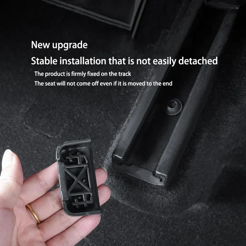 4pcs Rear Seat Rail Cover Protector For Tesla Model 3 Y Juniper 2026 Accessories Backseat Child Anti-kick Pad Protection Cover