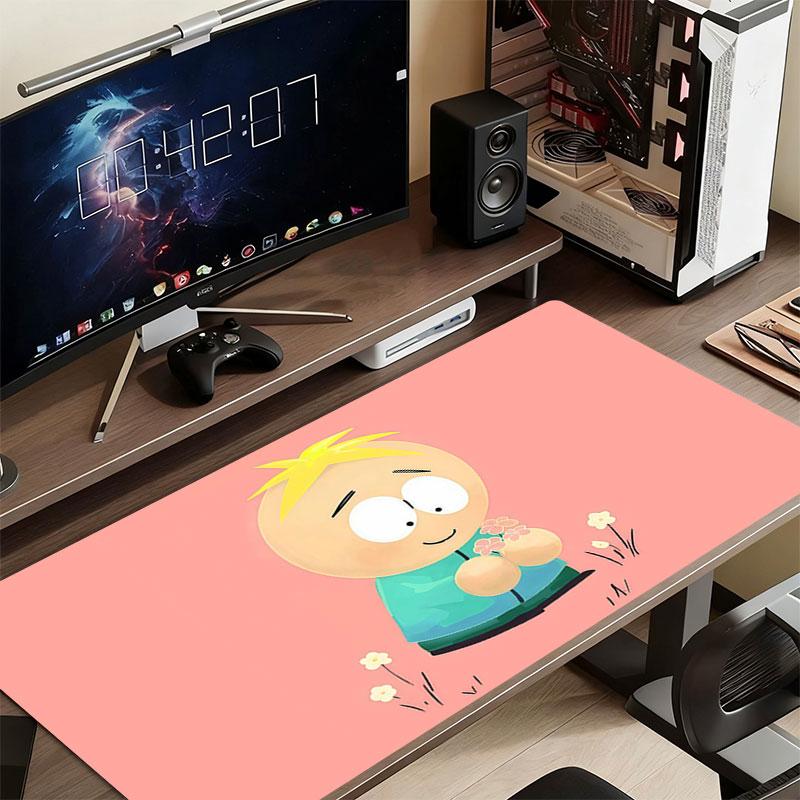 Butters Mouse Pad, Large Gaming Desk Mat, Non-slip XXL Mousepad for Laptop & Tablet, Mini PC Playmat with Stitched Edges
