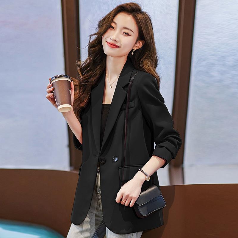 

Новое весеннее женское пальто и блейзеры для офиса, розовые модные топы с разрезом XL