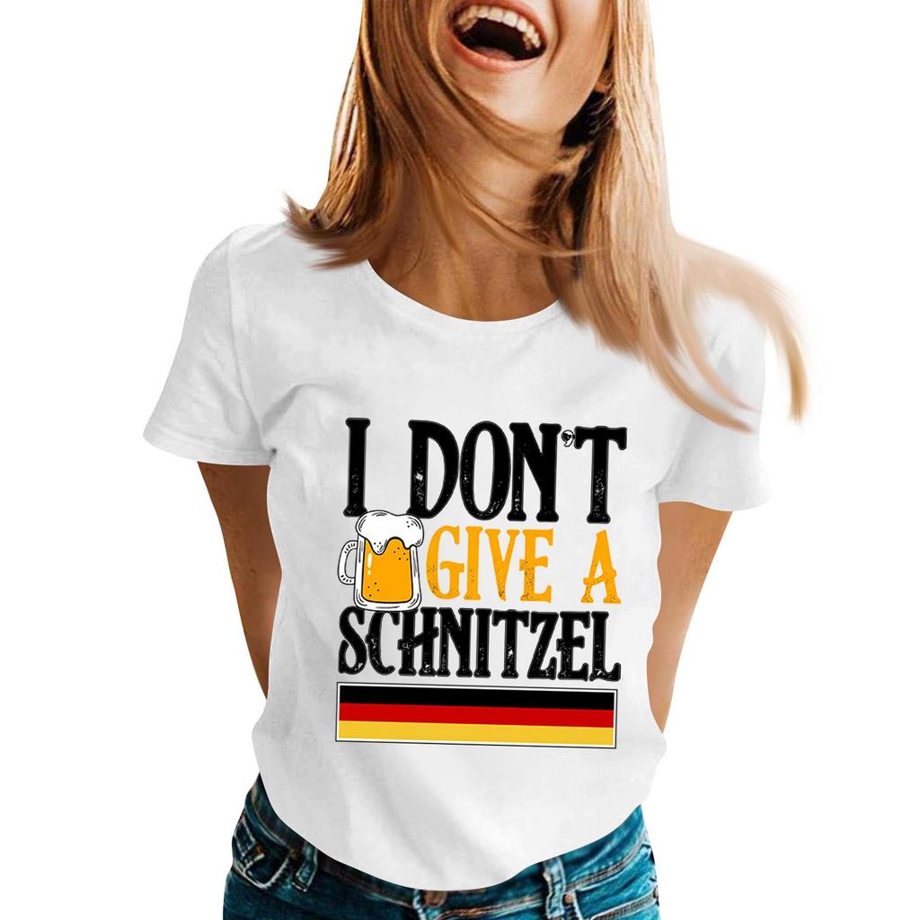 Unisex Casual Short Sleeve Pullover T Shirt with Letter Print Crew Neck Lightweight Top for Everyday Wear