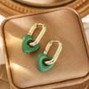 Autumn-Winter Minimalist Retro Red Heart Earrings: High-End Light Luxury for Women