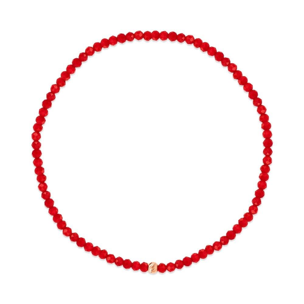 [Bnbgold] 14K/18K Petite Cut Ball Coral Wish Bracelet Chb41117