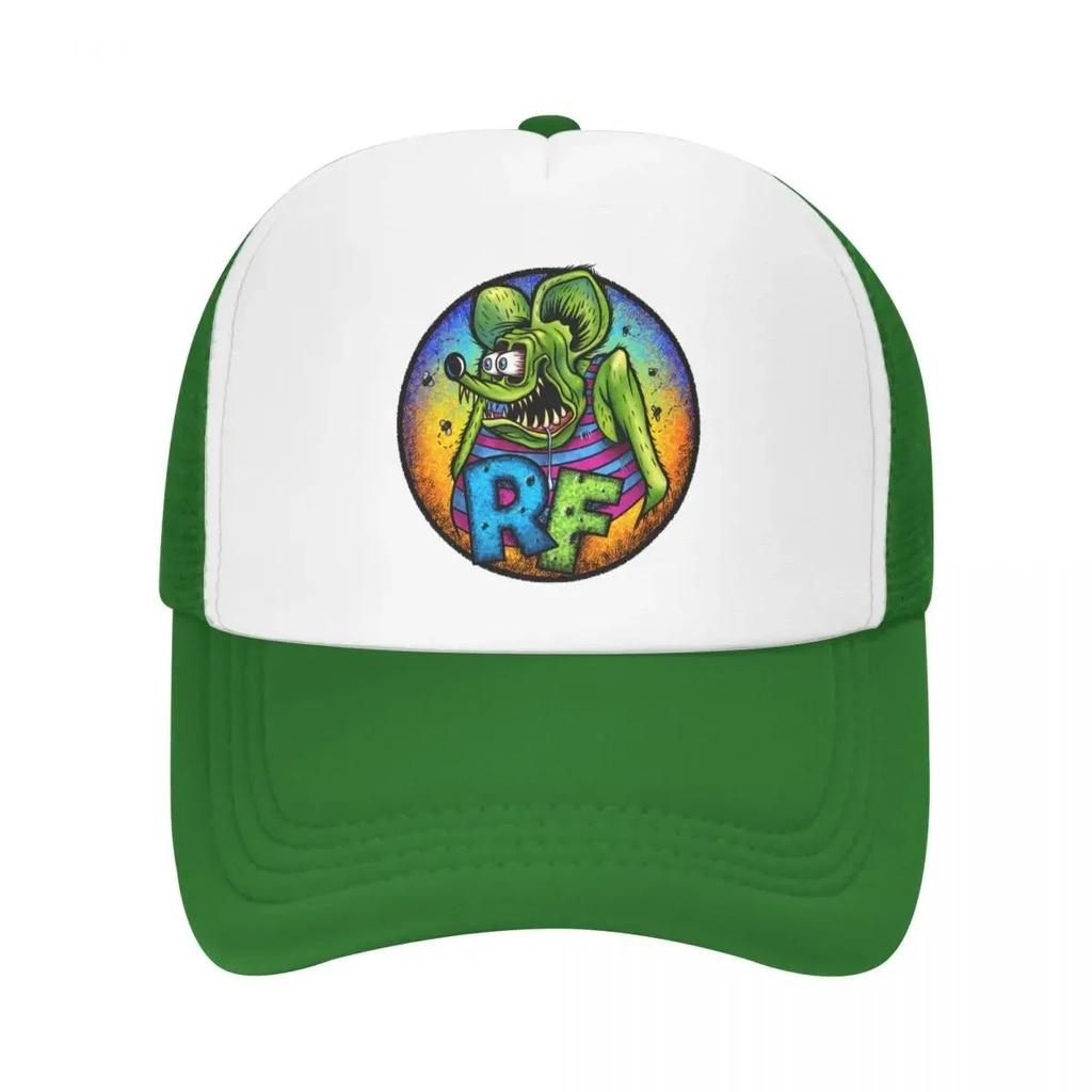 Personalisierte Anime Cartoon Rat Fink Trucker Cap Damen Unisex Verstellbare Unisex Baseballkappe Frühling Papa Hut