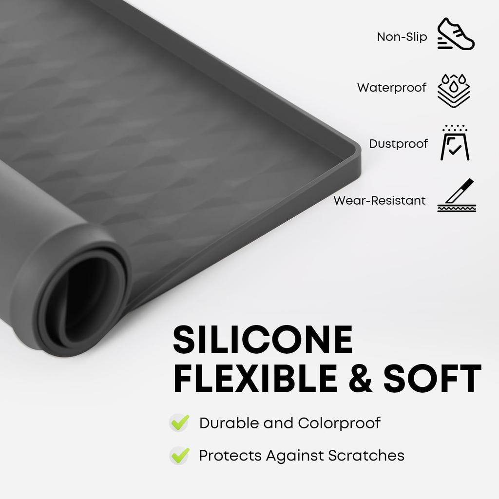 1 Pcs Dryer Cover Silicone Dryer Top Protector Anti-slip Waterproof Protective Cover for for Washing Machin and Kitchen