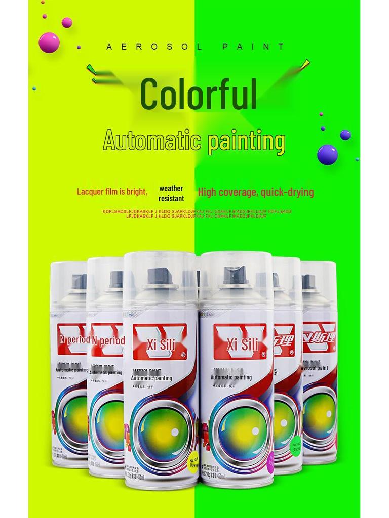 Wesley 450ml Paint (12-pack) - Long-lasting color, excellent weather resistance, bright finish, and durable film.