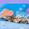 Glow In The Dark Resin Turtle Figurines For Miniature Landscapes And Fish Tank Decor