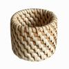 Anneau de serviette tressé en rotin Design tressé fait à la main Anneau de serviette rustique Fermeture à boucle Anneau de serviette réutilisable Porte-serviette Décoration de table