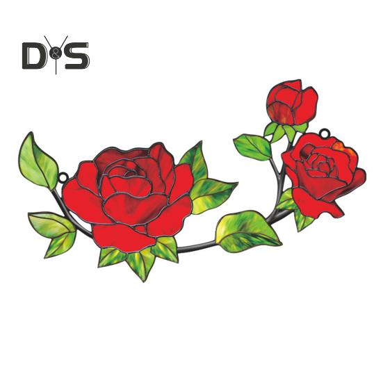 

Цветочное подвесное украшение на стену, украшение на окно, двухсторонний цветочный ловец солнца, подарок для любителей природы 1 Set