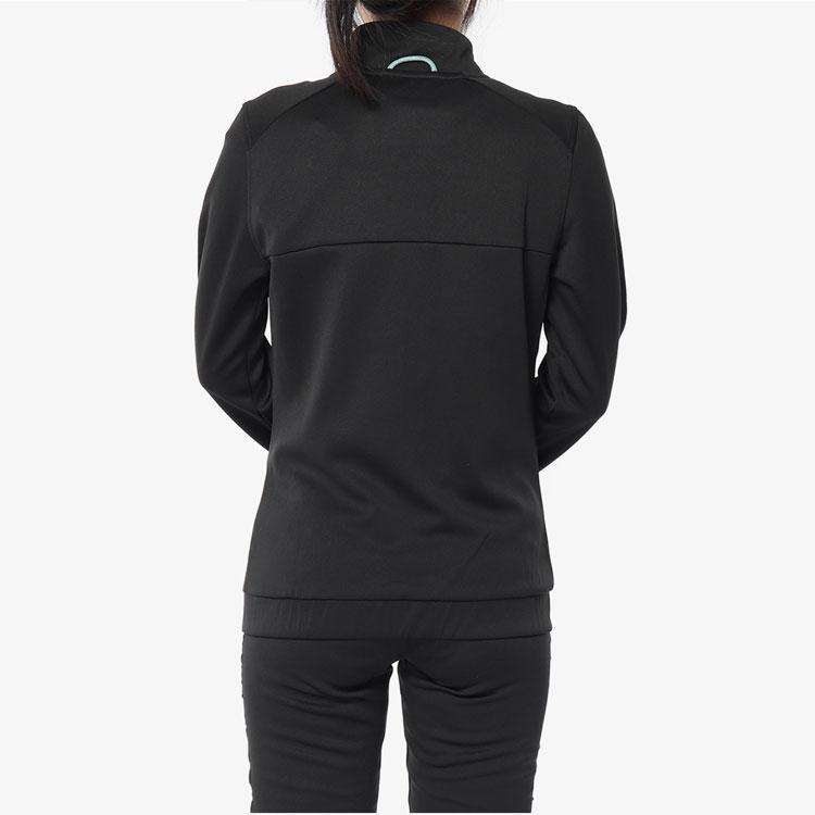 Adidas Neo Casual Retro Sports Stand Collar Knitted Jacket Women Jacket Black DM4326