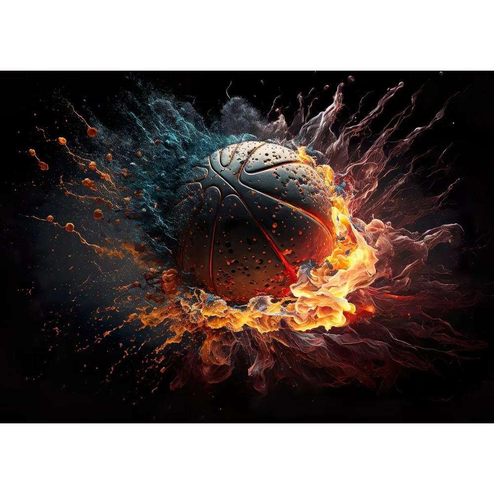 Vibrant Astonishing Basketball Landscape Posters Cool Space Basketball Modern Prints Canvas Wall Pictures Home Living Room Decor