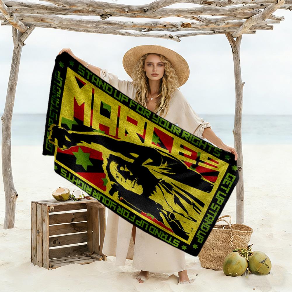 Bob Marley Beach Towel Super Soft Absorbent Comfortable Lightweight Portable for Swimming,Beach,Camping, Travel, Beach Accessories,Gym