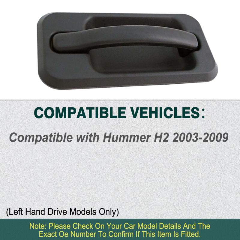 Exterior Outside Door Handle Front Rear Left Right for Hummer H2 2003 2003 2004 2005 2006 2007-2009 Left Hand Drive 15104792