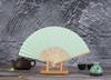 1pc Personalized Engraved Bamboo Hand Fans Foldable DIY Hand-Painted Solid Color Wooden Fan Gift Antiquity Folding Fan Wholesale