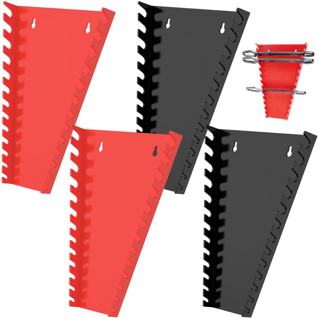 Wrench Storage Rack Wrench Sorter Bracket Tool Storage Box Organizer Wall Mounted Storage 5mm-27mm Metric and Imperial Wrenches