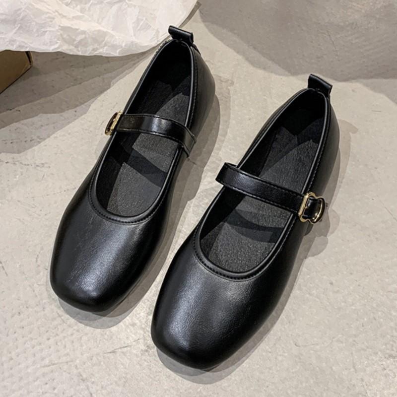 Fashion Shoes Woman 2025 Soft Sole Female Footwear All-Match Retro Comfortable Moccasin Dress Summer Flat Mary Janes Retro Daily Wear