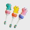 Baby Soft Children's Toothbrush - Cute Cartoon Dinosaur Design for Infants and Toddlers