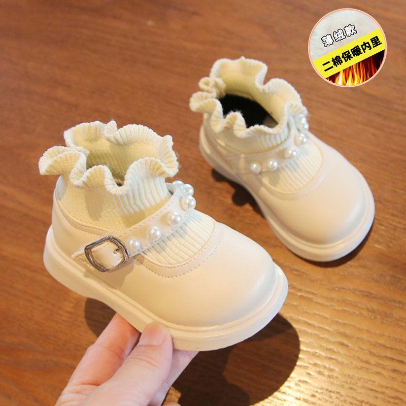 Bocanci Martin moi pentru fete, Pantofi prințesă din piele, Pantofi de primăvară/toamnă pentru bebeluși și copii mici, Vârste 1-3.