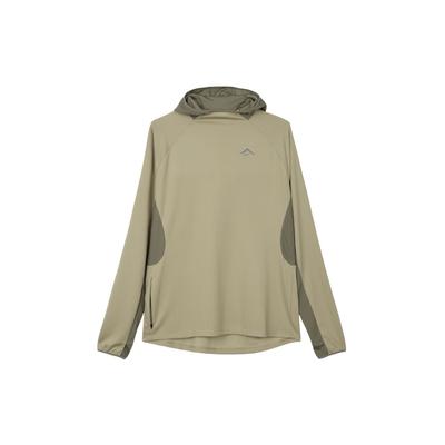 Bluza męska z kapturem w jednolitym kolorze, casualowa, z długim rękawem, oliwkowozielona FN4007-276