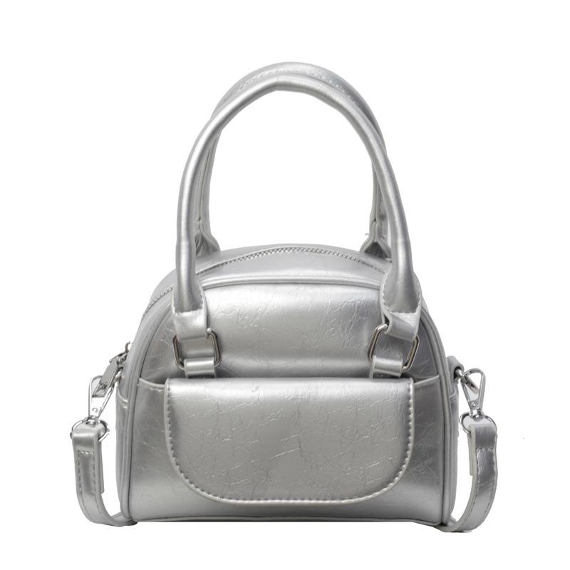 Retro Fashion Bag Women's New Texture Spring and Summer Portable Small Square Bag Shoulder Messenger Bag