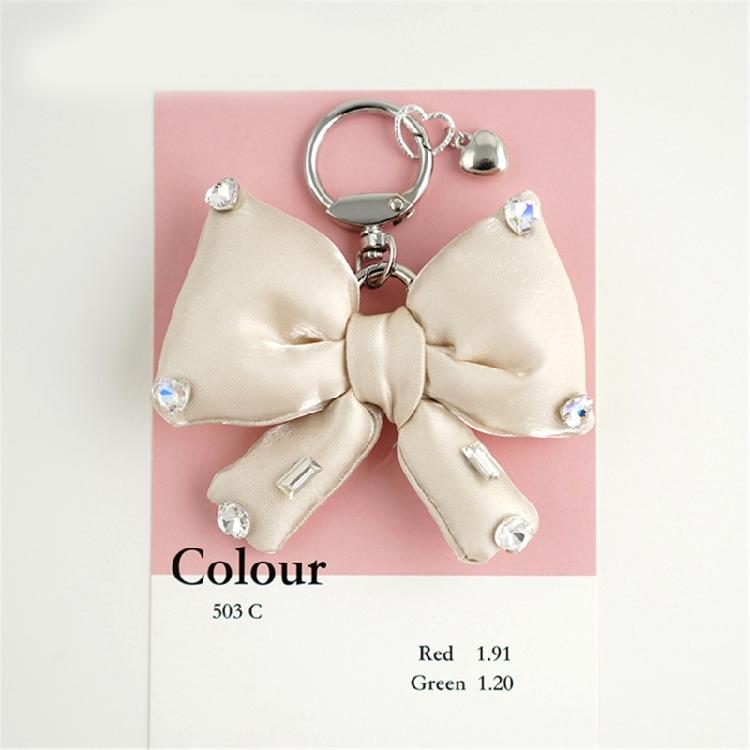 Practical Rhinestones Butterfly Bowknot Key Holder Sturdy Alloy Designs Decoration for the Fashionable Individual