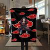 1PC Naruto Cloud Power Patterned Flannel Blanket Suitable For All Seasons For Home Decor Warmth And Comfort Gifts Holiday Present