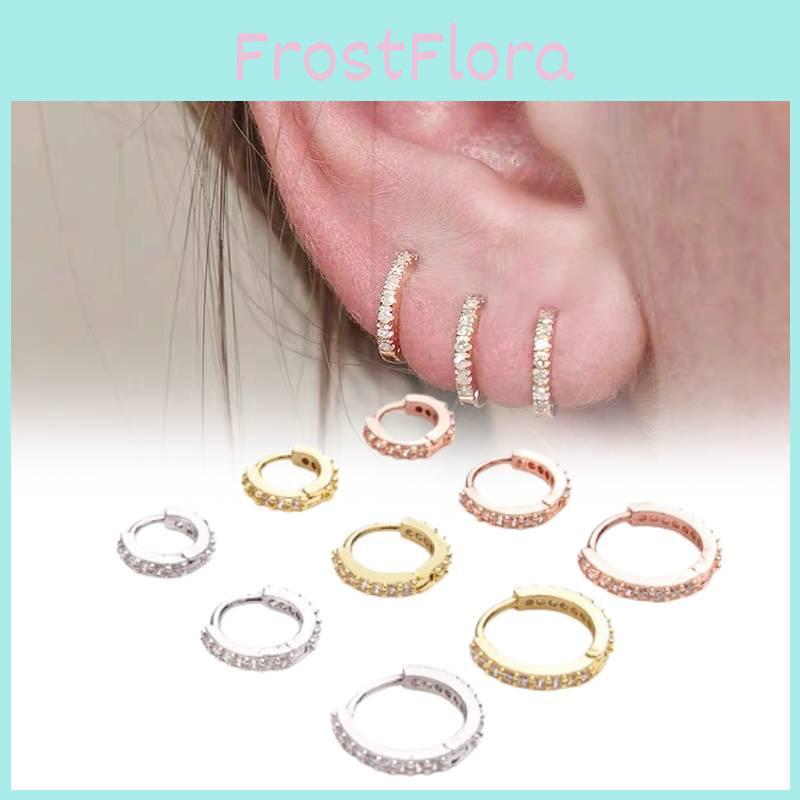 Elegant Geometric Mini Earrings For Women With Sparkling Zirconia And Unique Styles