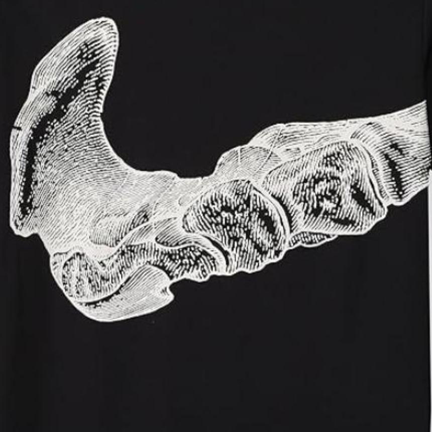 Nike Graphic Print Regular Fit Crew Neck T-Shirt Men Tops Black DV9263-010