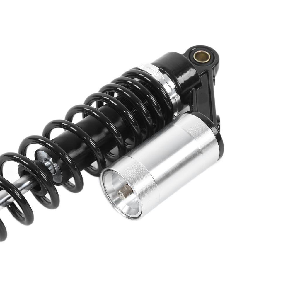 Pair 340mm Motorcycle Shock Absorber Rear Suspension Spring Universal for ATV SUVBlack Silver