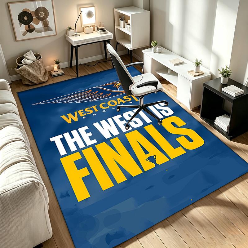 West Coast Eagles A Rug Suitable for Office Chair Areas Living Rooms and Computer Desks Perfect for Home Offices and an Ideal Holiday Gift