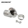 RICHWITS Stainless Steel 316 45° Fuel Filler Cap for RV, Yacht, or Water Tank
