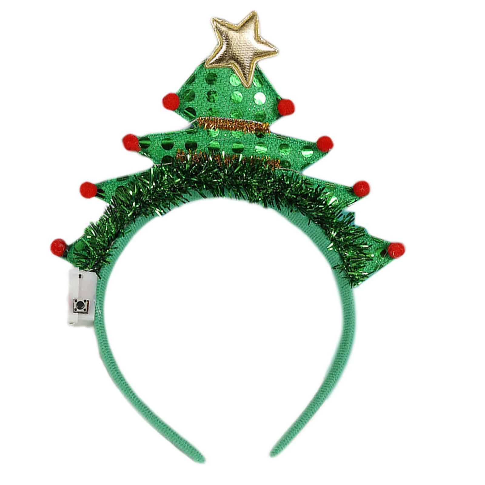 

Christmas Tree/Horn Hairband Party Props Headwear Festive Headband Holiday Theme Headhoop Kid Adult Universal Headpiece 1