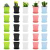 14/28 Stück Mini Kleiner Quadratischer Blumentopf Gartenbau Sieben Farben Blumentopf Sukkulententopf Kleiner Schwarzer Quadratischer Plastiktopf Anzuchtschale