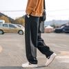 Men's casual pants straight loose overalls spring and autumn men's solid color popular trendy brand sports casual pants