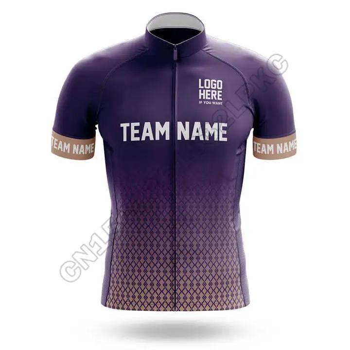 2025 Conjunto de Jersey de Ciclismo Personalizado com Nome Manga Curta Verão Masculino Roupas de Ciclismo para Equipe Ropa Ciclismo Vestuário de Bicicleta