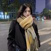 Scarf Female Winter Ins Trendy Versatile Plaid Korean Version Student Japanese Scarf Thickened To Keep Warm Winter Dual-purpose Shawl