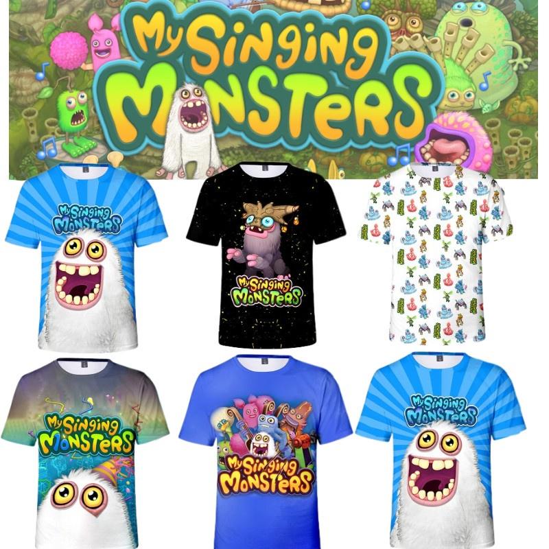 My Singing Monsters Summer T-shirt With Digital Print For Teenagers