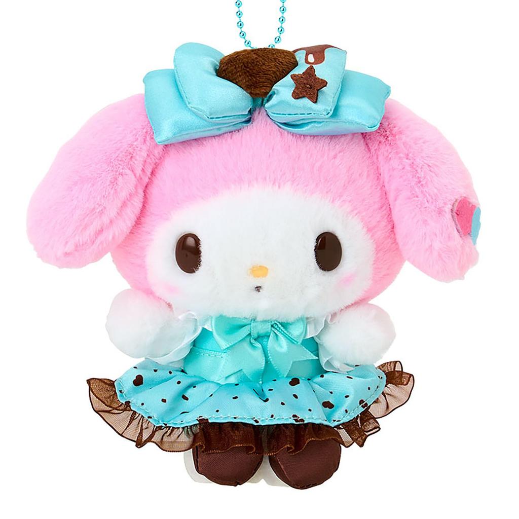 Sanrio My Melody Mascot Holder Ages 6 and 061352 (Chocolate Mint), Polyester, Up,