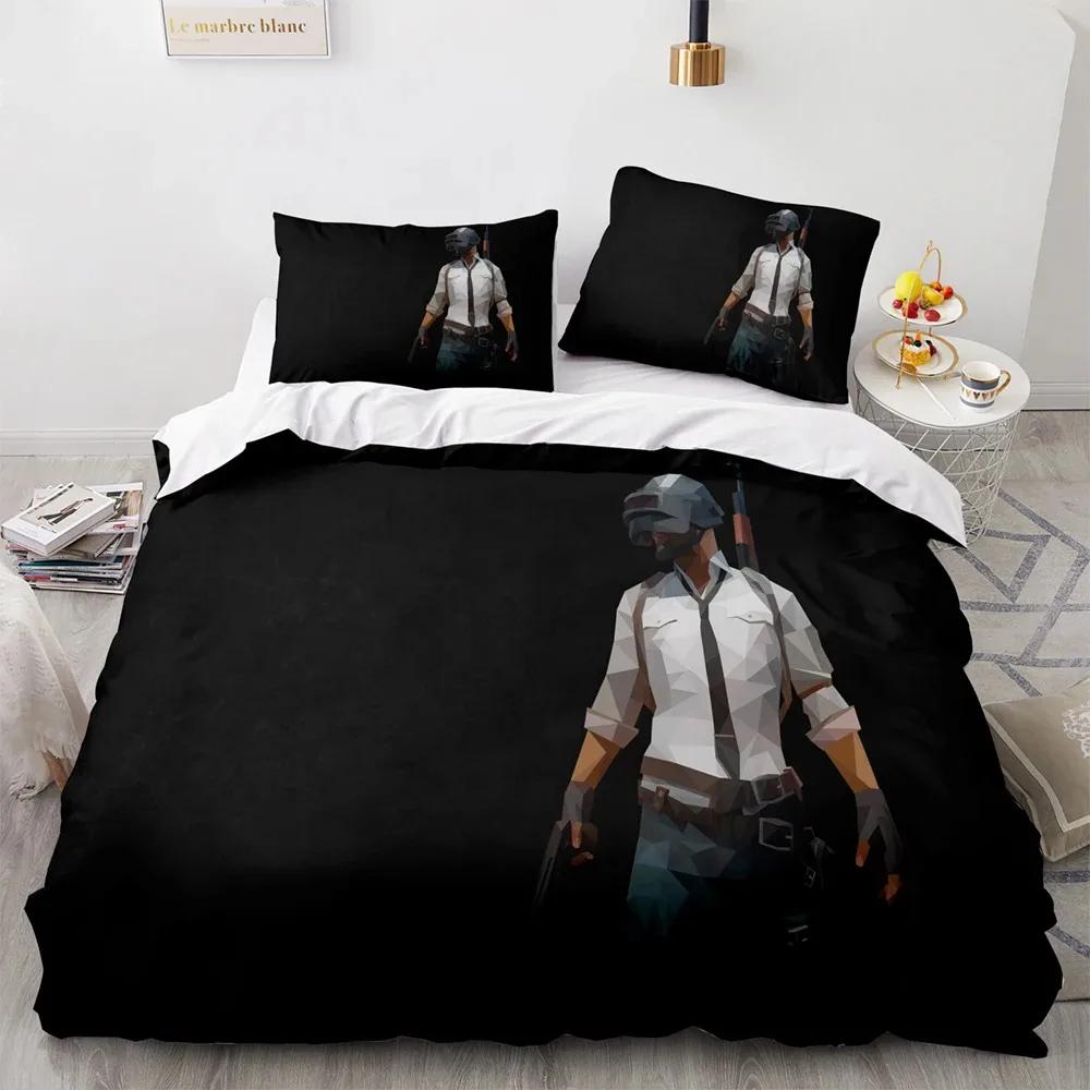 Game Pubg Bedding Set Bedroom Decor Game Duvet Cover Sets 3D Print Single Twin Full Queen King Size Gifts For Gaming Enthusiast
